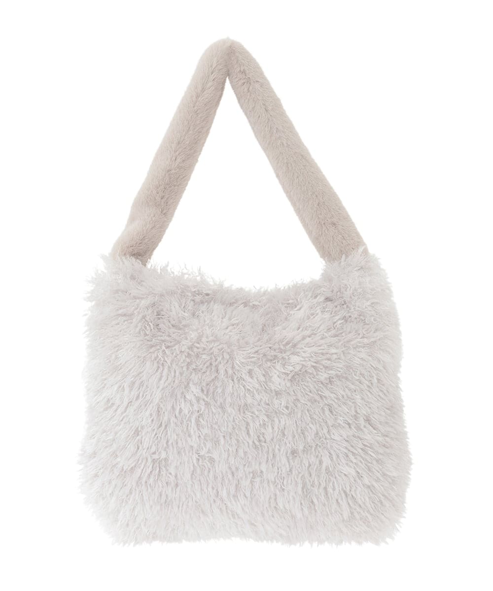 BPCAD02140 MK MICHEL KLEIN BAG(MK ミッシェルクラン バッグ) [2WAY]ファーショルダースクエアデザインバッグ ブラウン