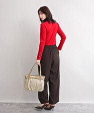 BPCAG80170 MK MICHEL KLEIN BAG(MK ミッシェルクラン バッグ) [2WAY]フロントベルトタックデザイントートバッグ イエロー
