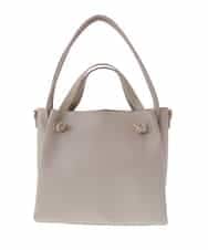 BPCAS02140 MK MICHEL KLEIN BAG(MK ミッシェルクラン バッグ) 【3WAY】ダブルハンドルトートバッグ ベージュ