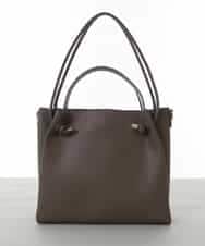 BPCAS02140 MK MICHEL KLEIN BAG(MK ミッシェルクラン バッグ) 【3WAY】ダブルハンドルトートバッグ モカベージュ