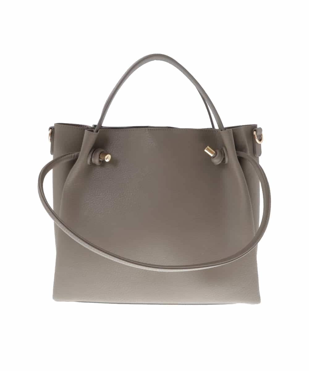 BPCAS02140 MK MICHEL KLEIN BAG(MK ミッシェルクラン バッグ) 【3WAY】ダブルハンドルトートバッグ モカベージュ
