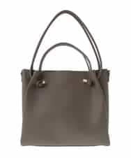 BPCAS02140 MK MICHEL KLEIN BAG(MK ミッシェルクラン バッグ) 【3WAY】ダブルハンドルトートバッグ モカベージュ