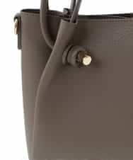 BPCAS02140 MK MICHEL KLEIN BAG(MK ミッシェルクラン バッグ) 【3WAY】ダブルハンドルトートバッグ モカベージュ