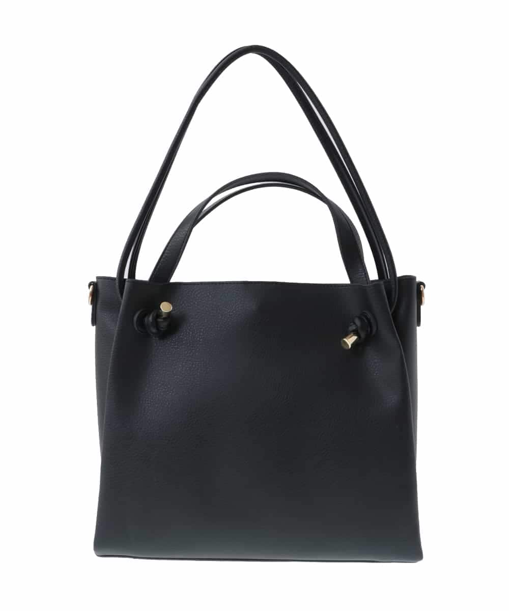 BPCAS02140 MK MICHEL KLEIN BAG(MK ミッシェルクラン バッグ) 【3WAY】ダブルハンドルトートバッグ ブラック