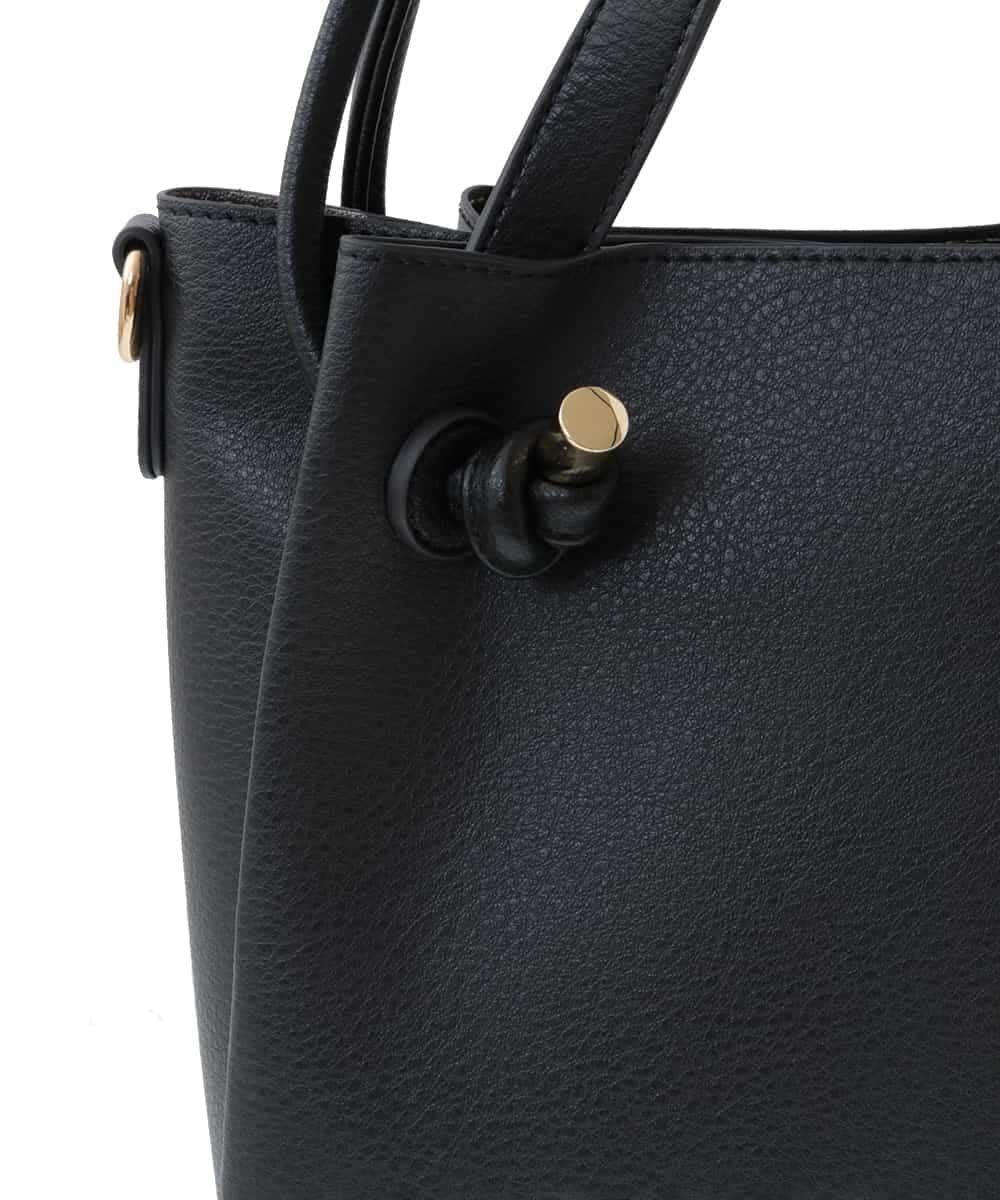 BPCAS02140 MK MICHEL KLEIN BAG(MK ミッシェルクラン バッグ) 【3WAY】ダブルハンドルトートバッグ ブラック