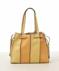 BPCAS03140 MK MICHEL KLEIN BAG(MK ミッシェルクラン バッグ) [2WAY]フェイクレザー切り替えデザインバッグ イエロー