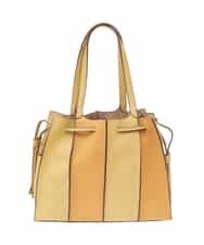 BPCAS03140 MK MICHEL KLEIN BAG(MK ミッシェルクラン バッグ) [2WAY]フェイクレザー切り替えデザインバッグ イエロー