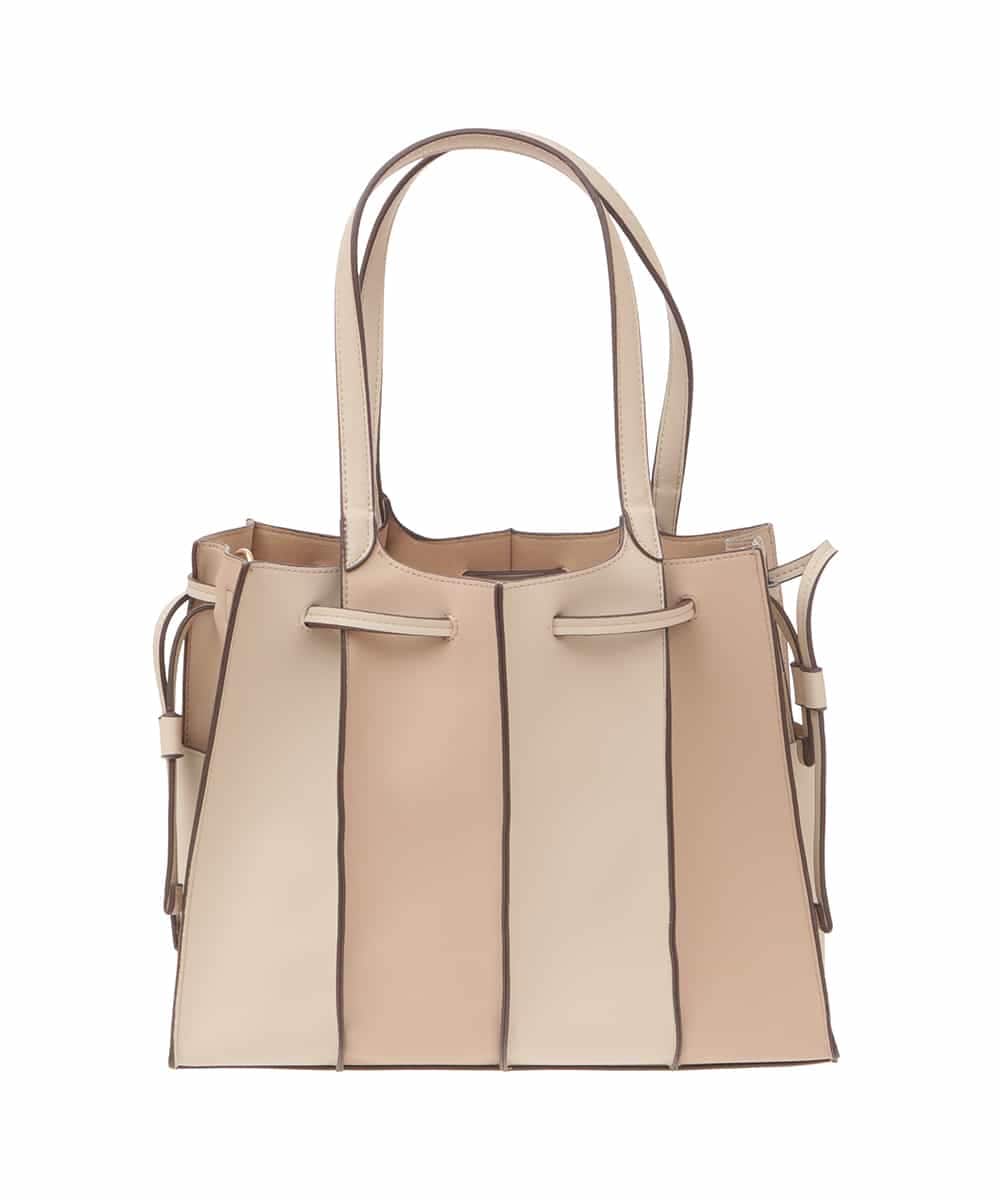 BPCAS03140 MK MICHEL KLEIN BAG(MK ミッシェルクラン バッグ) [2WAY]フェイクレザー切り替えデザインバッグ ベージュ