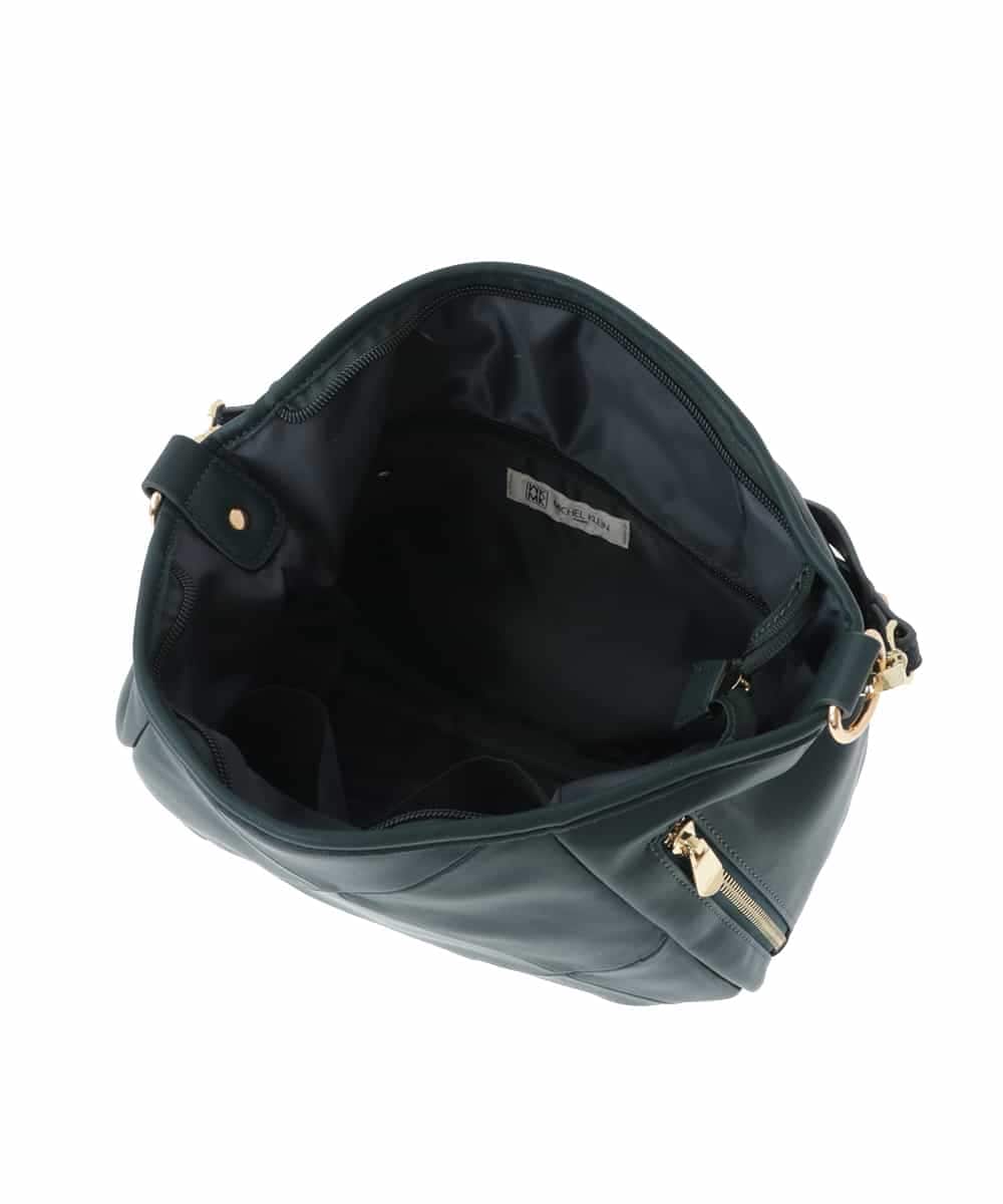 BPCAS04140 MK MICHEL KLEIN BAG(MK ミッシェルクラン バッグ) 【2WAY】デザインハンドルフェイクレザーバッグ カーキ