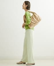 BPCAS12110 MK MICHEL KLEIN BAG(MK ミッシェルクラン バッグ) ボリュームギャザーハンドバッグ ベージュ