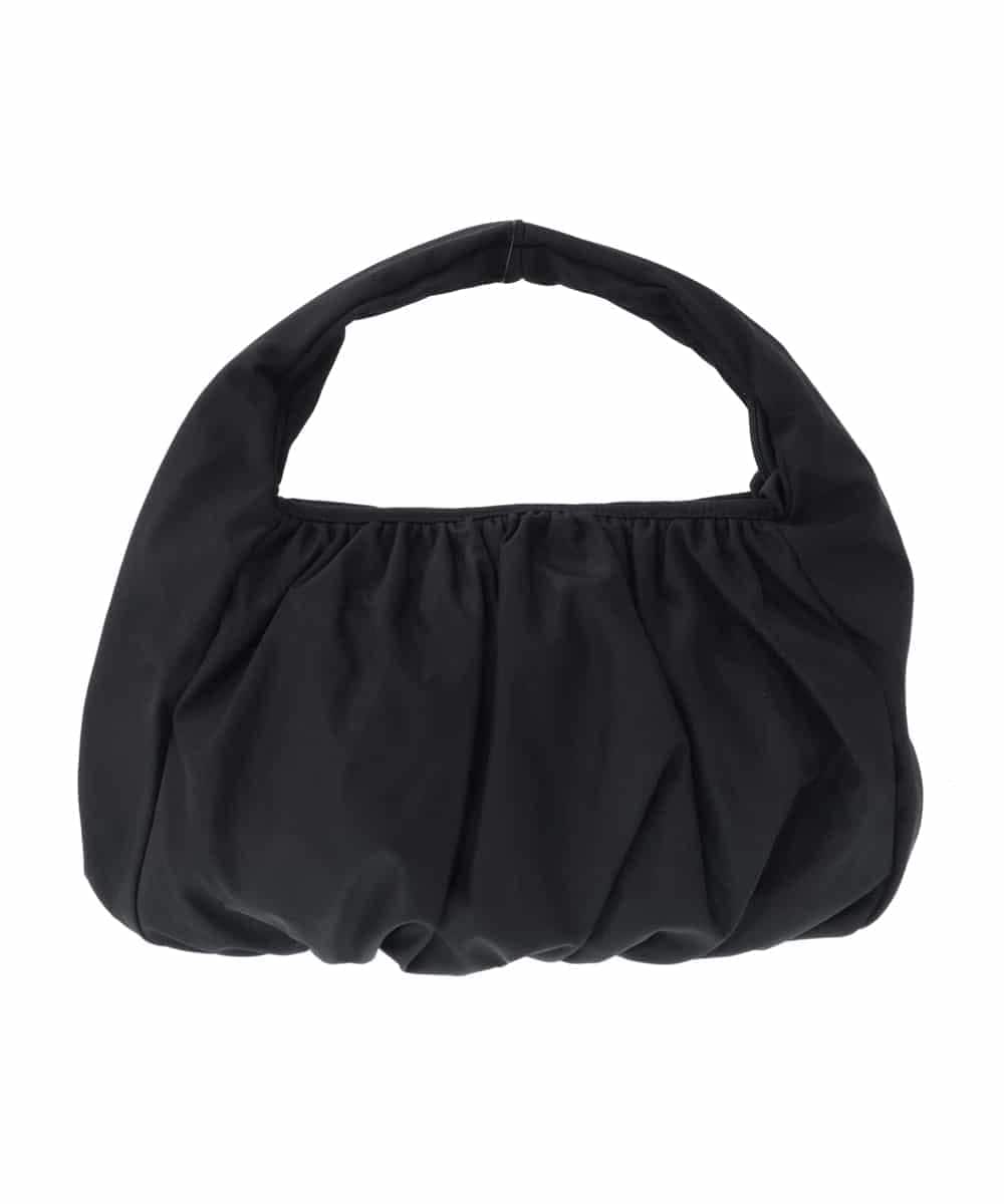 BPCAS12110 MK MICHEL KLEIN BAG(MK ミッシェルクラン バッグ) ボリュームギャザーハンドバッグ ブラック