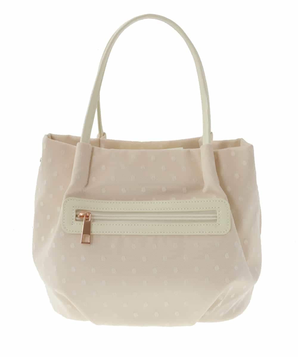 BPCAS25130 MK MICHEL KLEIN BAG(MK ミッシェルクラン バッグ) [2WAY]ドットレーストートバッグ アイボリー