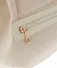 BPCAS25130 MK MICHEL KLEIN BAG(MK ミッシェルクラン バッグ) [2WAY]ドットレーストートバッグ アイボリー