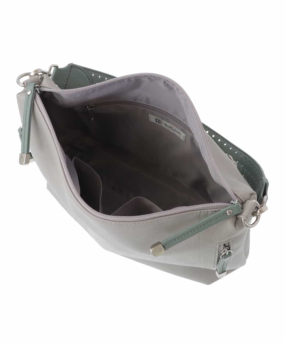 BPCAV11140 MK MICHEL KLEIN BAG(MK ミッシェルクラン バッグ) [2WAY]合成皮革ワンハンドルバッグ グリーン