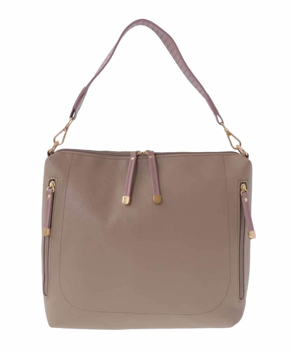 BPCAV11140 MK MICHEL KLEIN BAG(MK ミッシェルクラン バッグ) [2WAY]合成皮革ワンハンドルバッグ ベージュ