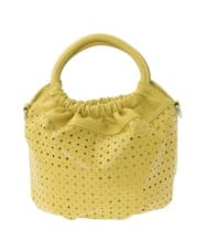BPCED21150 MK MICHEL KLEIN BAG(MK ミッシェルクラン バッグ) [2WAY]パンチングデザインラウンドミニバッグ シルバー