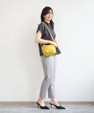 BPCED21150 MK MICHEL KLEIN BAG(MK ミッシェルクラン バッグ) [2WAY]パンチングデザインラウンドミニバッグ シルバー