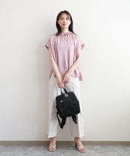 BPCED22150 MK MICHEL KLEIN BAG(MK ミッシェルクラン バッグ) [撥水]フロントタックデザインミニリュック ピンク