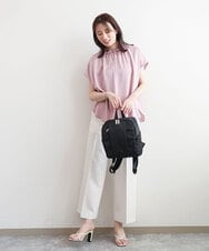 BPCED22150 MK MICHEL KLEIN BAG(MK ミッシェルクラン バッグ) [撥水]フロントタックデザインミニリュック ピンク
