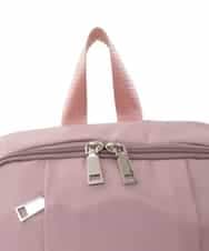 BPCED22150 MK MICHEL KLEIN BAG(MK ミッシェルクラン バッグ) [撥水]フロントタックデザインミニリュック ピンク