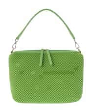 BPCEV23150 MK MICHEL KLEIN BAG(MK ミッシェルクラン バッグ) [2WAY]アクセントカラーエンボスメッシュバッグ グリーン