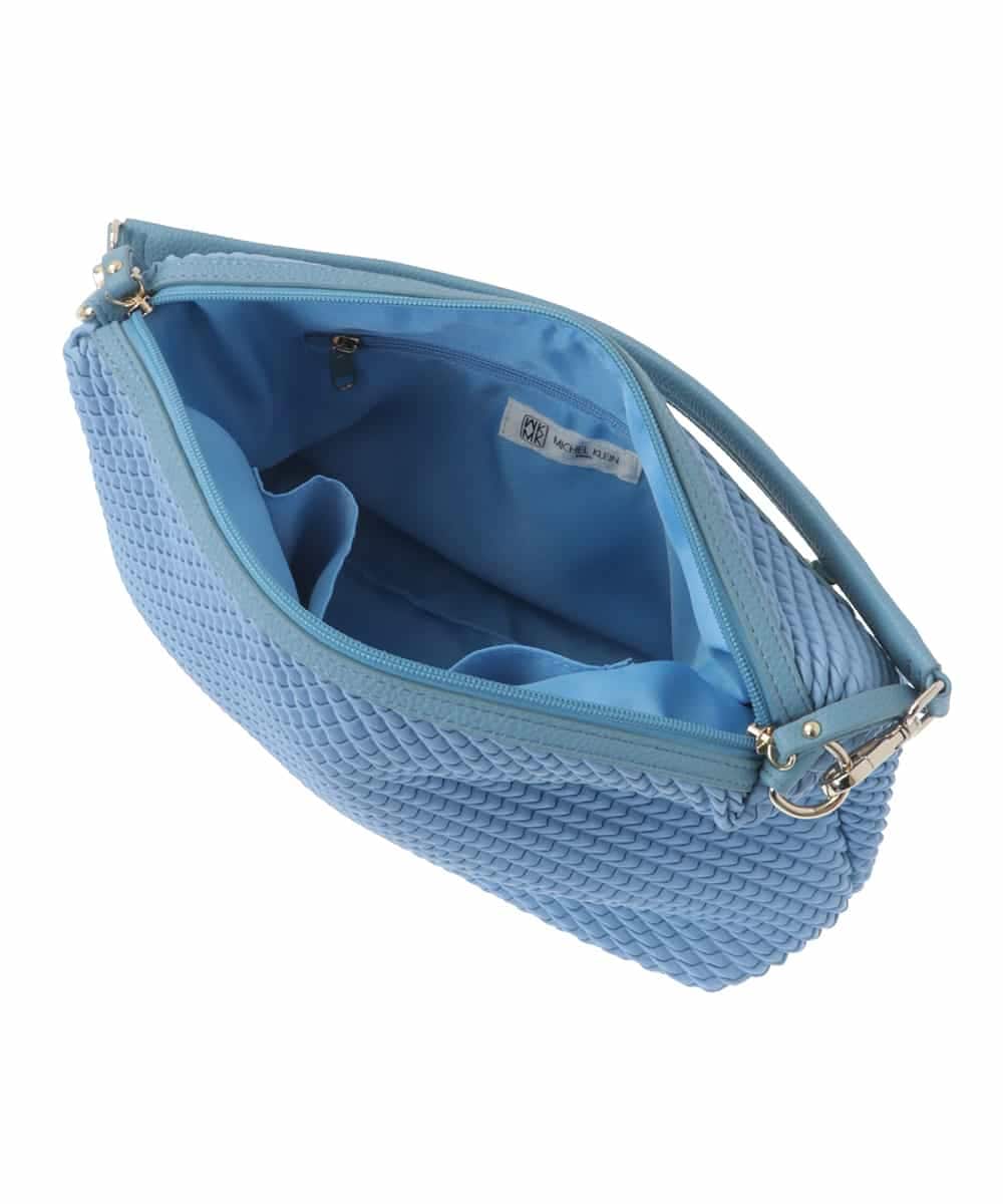 BPCEV23150 MK MICHEL KLEIN BAG(MK ミッシェルクラン バッグ) [2WAY]アクセントカラーエンボスメッシュバッグ グリーン