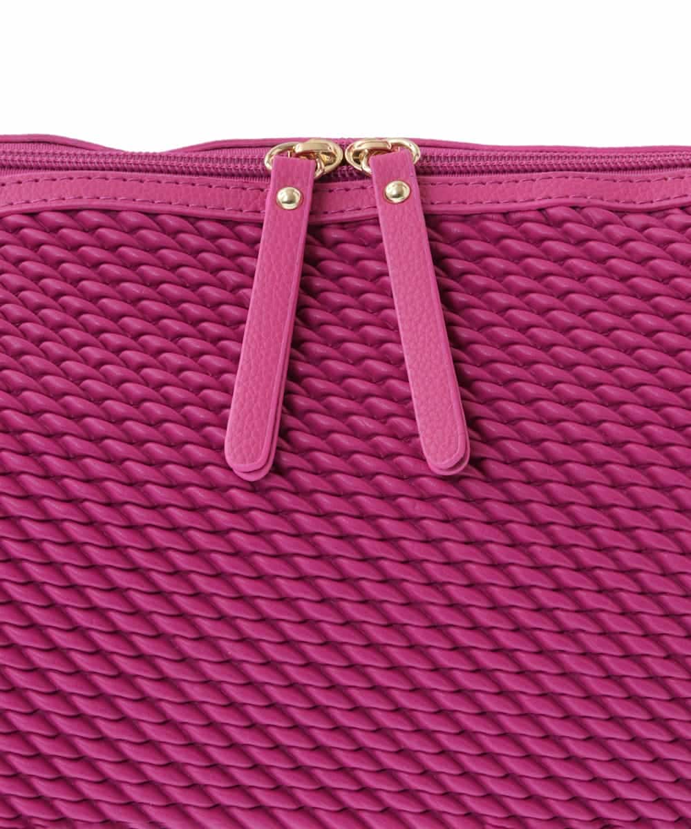 BPCEV23150 MK MICHEL KLEIN BAG(MK ミッシェルクラン バッグ) [2WAY]アクセントカラーエンボスメッシュバッグ グリーン