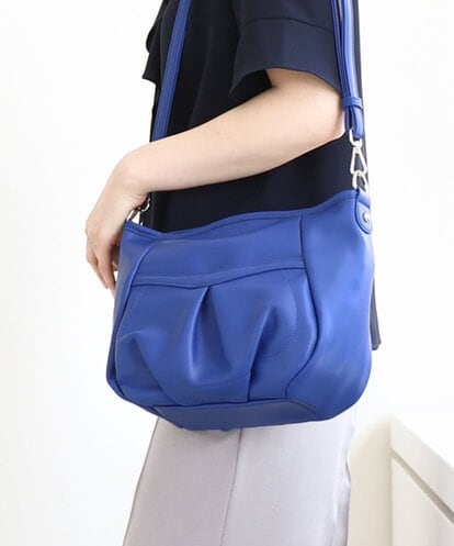 BPCGA33150 MK MICHEL KLEIN BAG [2WAY] タックギャザーデザインショルダーバッグ