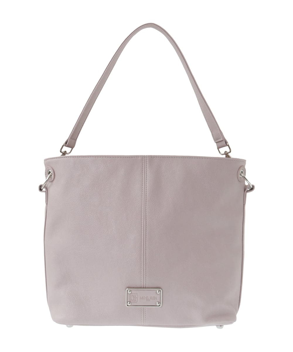 BPCGA39150 MK MICHEL KLEIN BAG(MK ミッシェルクラン バッグ) [2WAY]メタルタグアクセントショルダーバッグ ネイビー