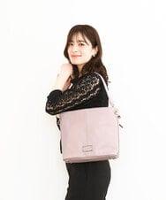 BPCGA39150 MK MICHEL KLEIN BAG(MK ミッシェルクラン バッグ) [2WAY]メタルタグアクセントショルダーバッグ ラベンダー