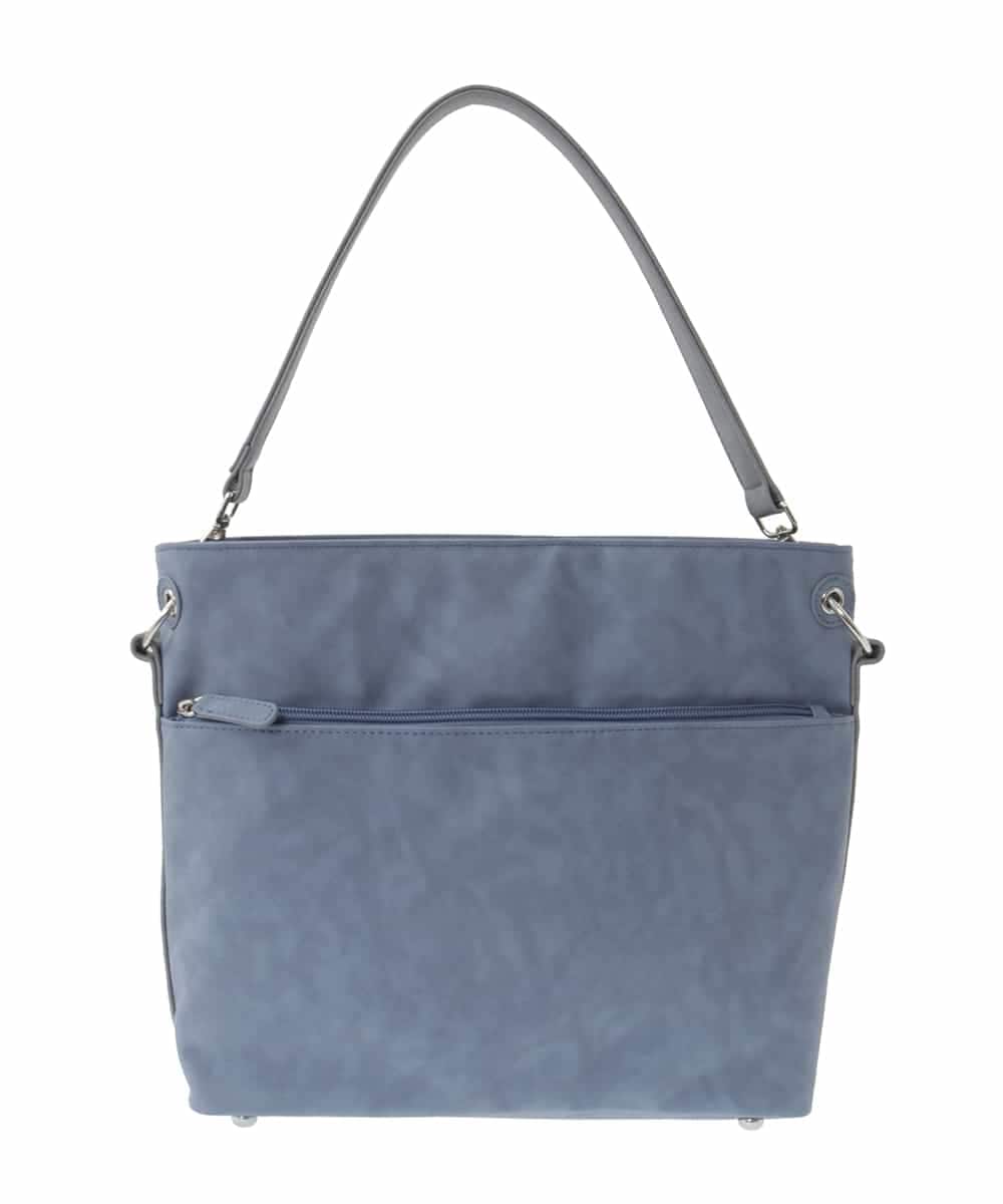 BPCGA39150 MK MICHEL KLEIN BAG(MK ミッシェルクラン バッグ) [2WAY]メタルタグアクセントショルダーバッグ ネイビー