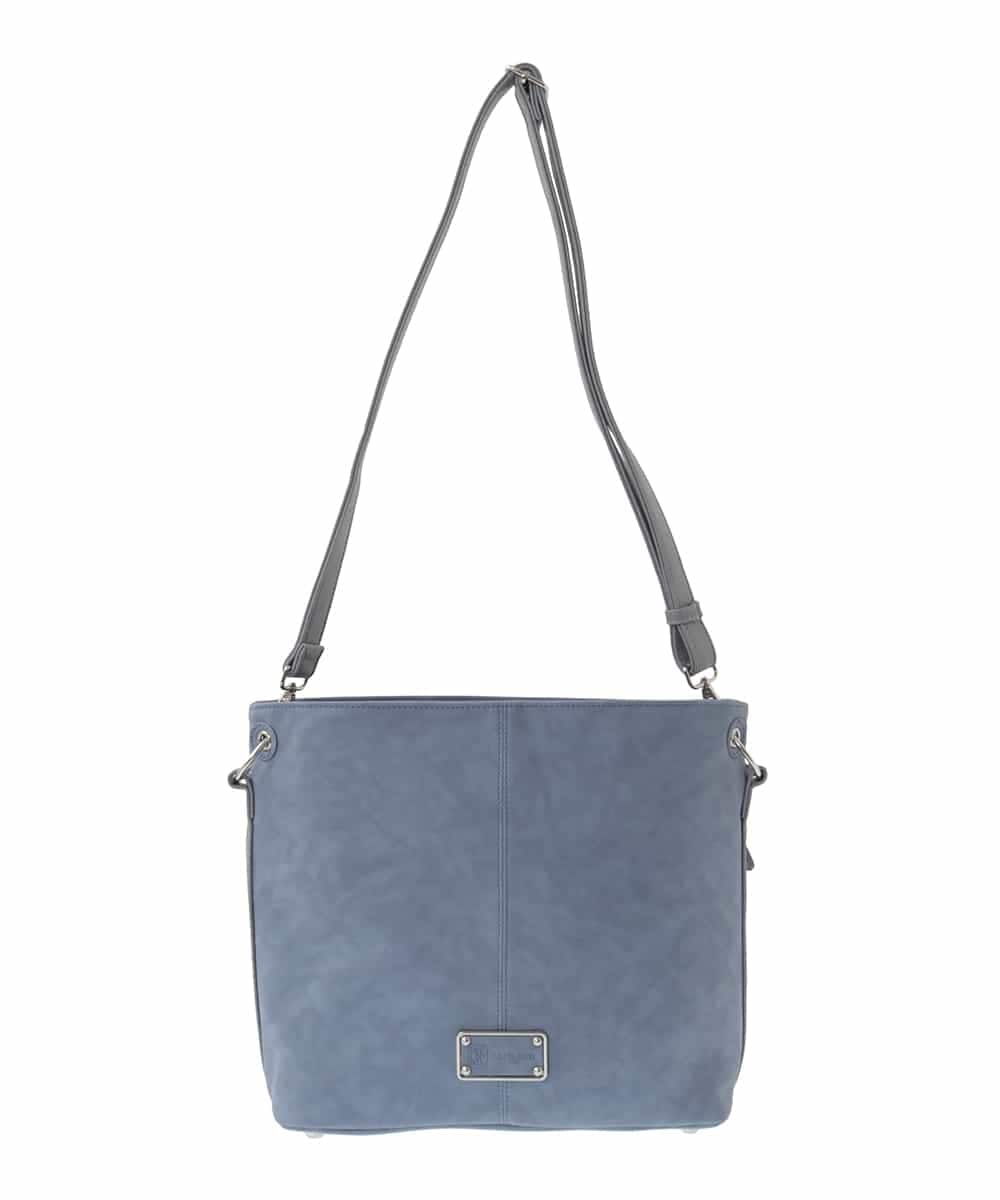 BPCGA39150 MK MICHEL KLEIN BAG(MK ミッシェルクラン バッグ) [2WAY]メタルタグアクセントショルダーバッグ ネイビー
