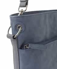BPCGA39150 MK MICHEL KLEIN BAG(MK ミッシェルクラン バッグ) [2WAY]メタルタグアクセントショルダーバッグ ネイビー