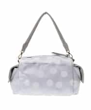 BPCGA41160 MK MICHEL KLEIN BAG(MK ミッシェルクラン バッグ) [2WAY]ドット柄モダンワイドバッグ グレー