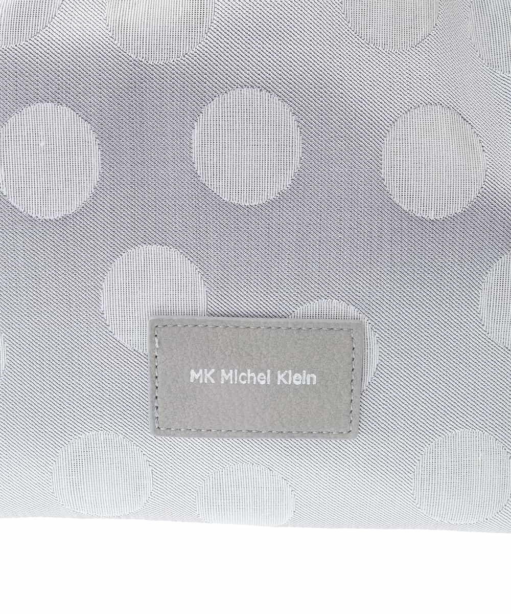 BPCGA41160 MK MICHEL KLEIN BAG(MK ミッシェルクラン バッグ) [2WAY]ドット柄モダンワイドバッグ グレー