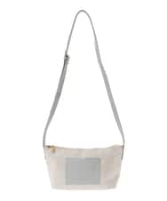 BPCGA52120 MK MICHEL KLEIN BAG(MK ミッシェルクラン バッグ) リネン混ジョイントデザインショルダーバッグ ブラウン