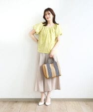 BPCGA54150 MK MICHEL KLEIN BAG(MK ミッシェルクラン バッグ) [2WAY/インナーバッグ付き]ラメアクセントメッシュ風デザイントート ベージュ