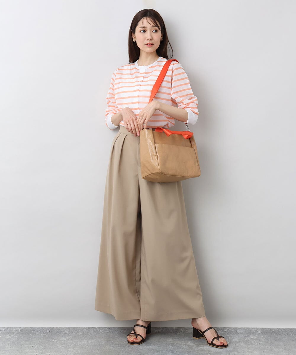 BPCGA61150 MK MICHEL KLEIN BAG(MK ミッシェルクラン バッグ) [2WAY]バイカラーコーティングキャンバストート グレー×ピンク