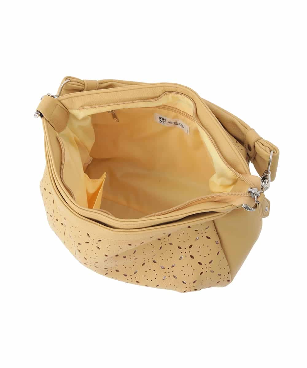 BPCGD30150 MK MICHEL KLEIN BAG(MK ミッシェルクラン バッグ) [2WAY]パンチングレイヤーデザインバッグ イエロー