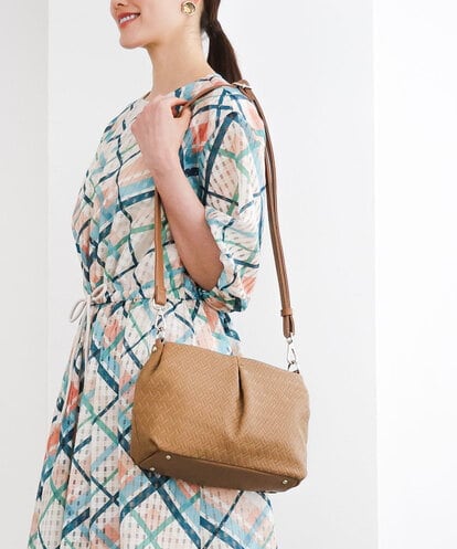 BPCGD31160 MK MICHEL KLEIN BAG [2WAY]編み柄デザインワンハンドルバッグ