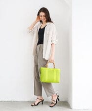 BPCGD34160 MK MICHEL KLEIN BAG(MK ミッシェルクラン バッグ) [2WAY]バンブーハンドルパンチングバッグ グレー