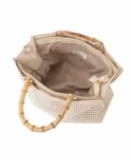 BPCGD34160 MK MICHEL KLEIN BAG(MK ミッシェルクラン バッグ) [2WAY]バンブーハンドルパンチングバッグ グレー