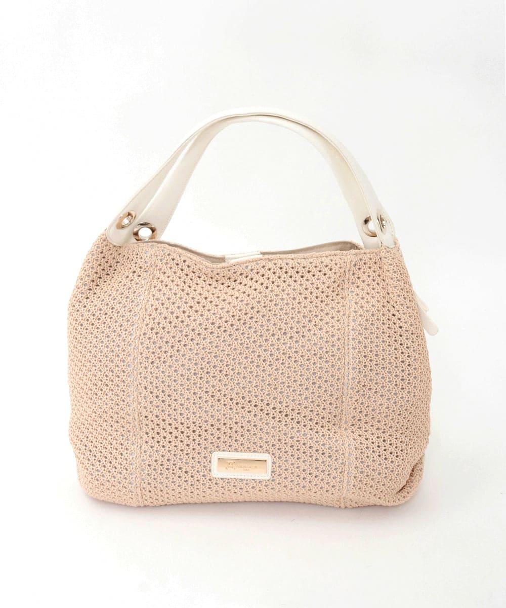 BPCGD42170 MK MICHEL KLEIN BAG(MK ミッシェルクラン バッグ) サイドファスナーメッシュデザイントートバッグ ベージュ