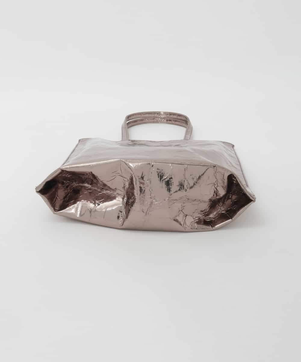 BPCGD43130 MK MICHEL KLEIN BAG(MK ミッシェルクラン バッグ) [軽量/A4収納可]合成皮革シンプルロゴトートバッグ ガンメタ