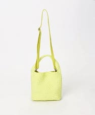 BPCGD54160 MK MICHEL KLEIN BAG(MK ミッシェルクラン バッグ) [2WAY/500g以下の軽量]バケツデザインメッシュバッグ イエロー