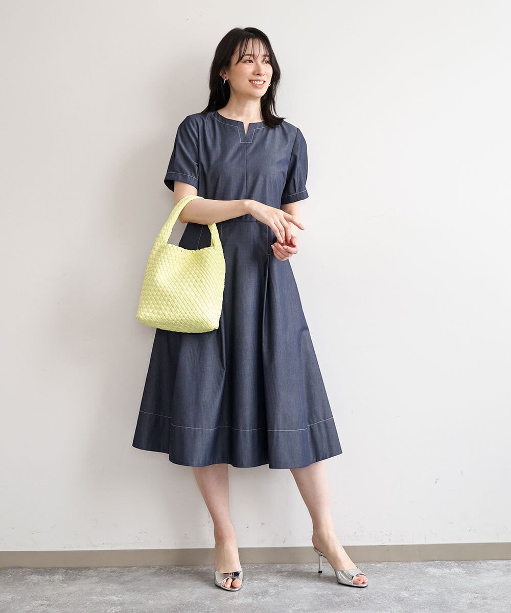 BPCGD54160 MK MICHEL KLEIN BAG(MK ミッシェルクラン バッグ) [2WAY/500g以下の軽量]バケツデザインメッシュバッグ イエロー