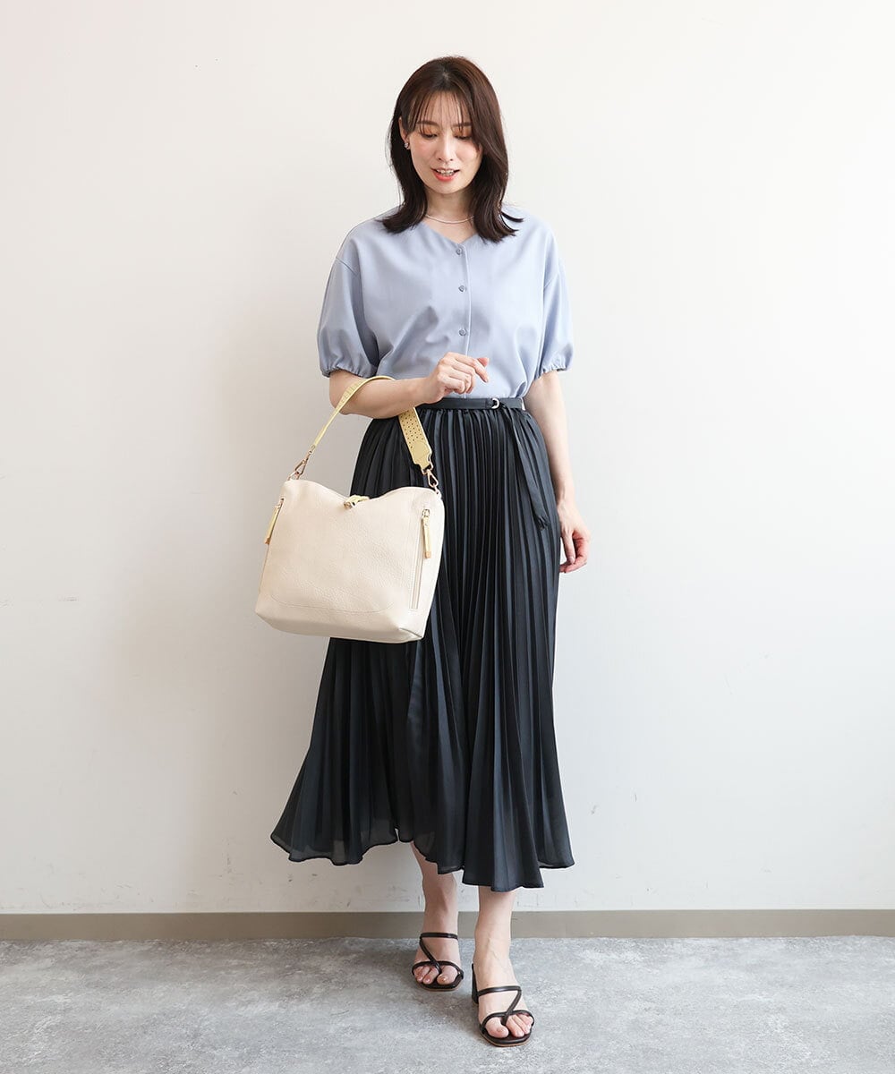 BPCGD62140 MK MICHEL KLEIN BAG(MK ミッシェルクラン バッグ) [2WAY]合成皮革パンチングワンショルダースクエアバッグ ブラウン