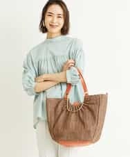 BPCGP31140 MK MICHEL KLEIN BAG(MK ミッシェルクラン バッグ) [3WAY]編みデザイントートバッグ オレンジ