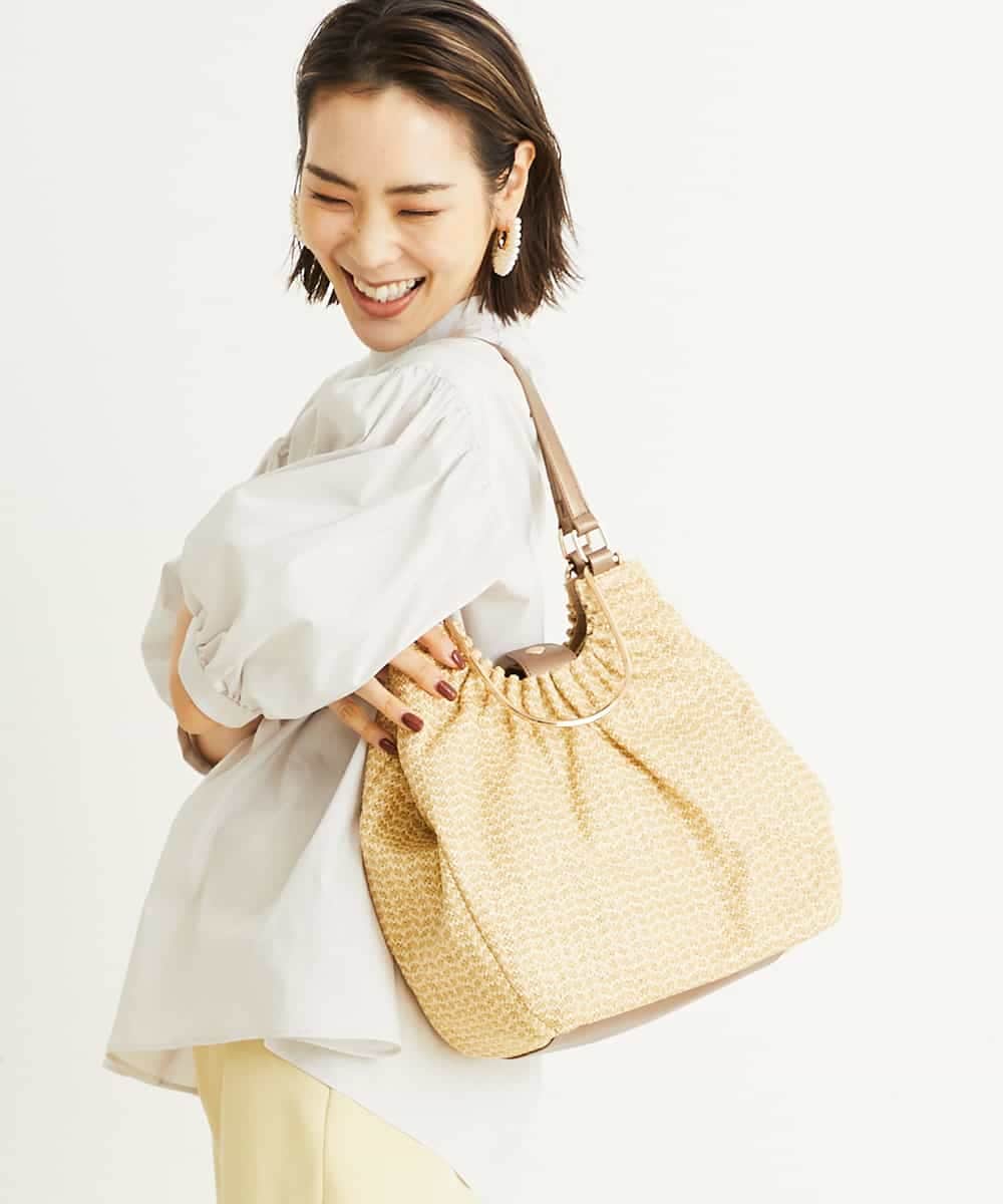 BPCGP31140 MK MICHEL KLEIN BAG(MK ミッシェルクラン バッグ) [3WAY]編みデザイントートバッグ ベージュ