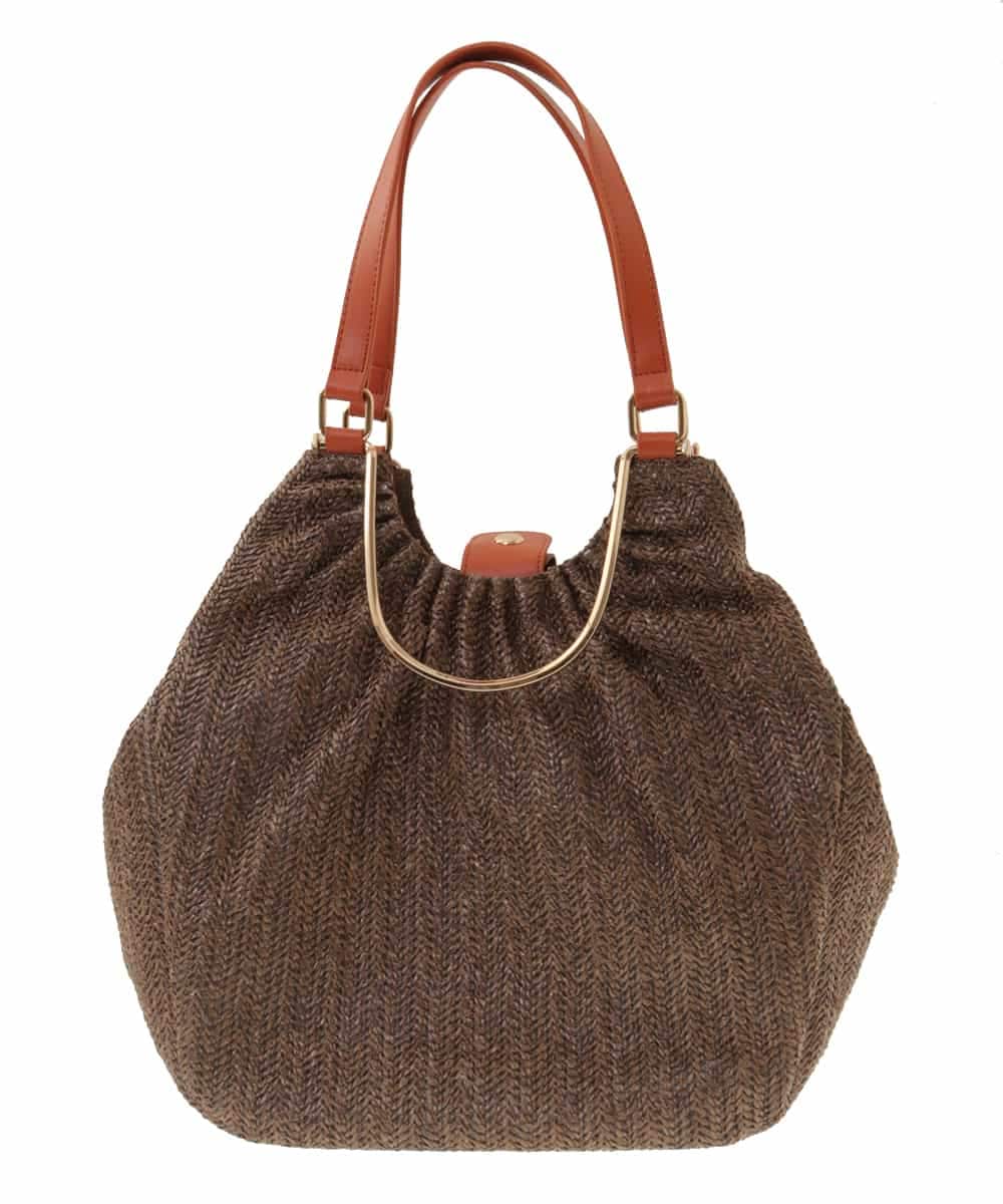 BPCGP31140 MK MICHEL KLEIN BAG(MK ミッシェルクラン バッグ) [3WAY]編みデザイントートバッグ オレンジ